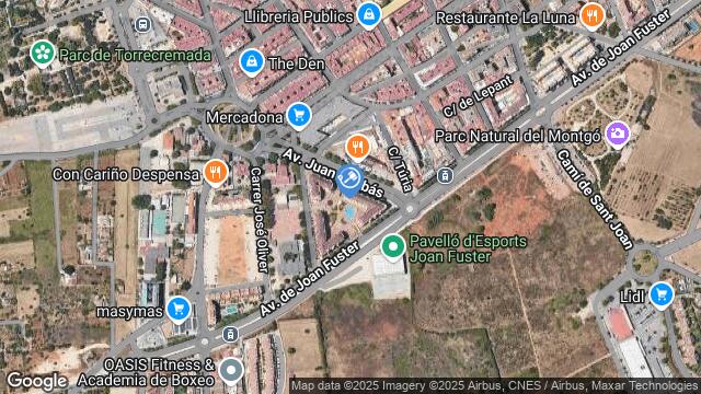 Ubicación de la subastas Subasta de vivienda en DENIA