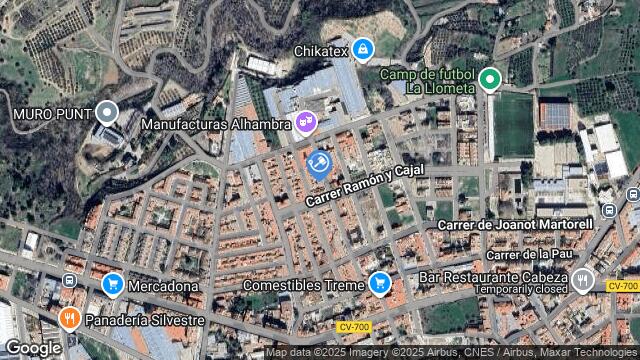 Ubicación de la subastas Subasta de vivienda en MURO DE ALCOY