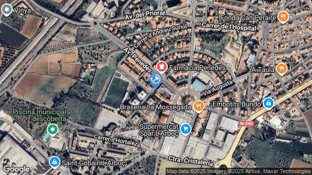 Ubicación de la subastas Subasta de vivienda en L’Arboç