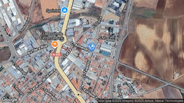 Ubicación de la subastas Subasta de nave industrial en ALMENDRALEJO