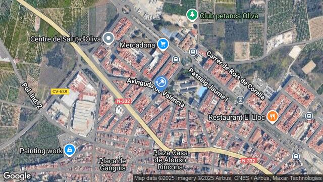 Ubicación de la subastas Subasta de vivienda en OLIVA