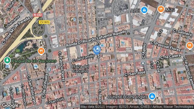 Ubicación de la subastas Subasta de garaje en TORREVIEJA