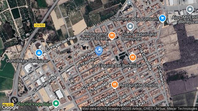 Ubicación de la subastas Subasta de vivienda en BENEJUZAR