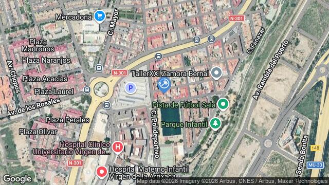 Ubicación de la subastas Subasta de cl poeta vicente medina en Murcia