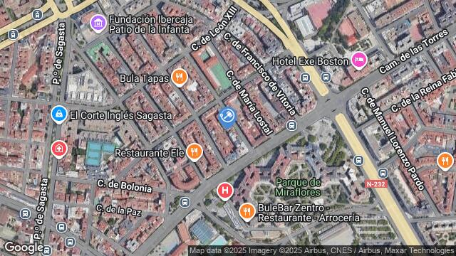 Ubicación de la subastas Subasta de garaje en ZARAGOZA