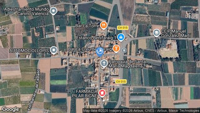 Ubicación de la subastas Subasta de vivienda en BENIFAREIG