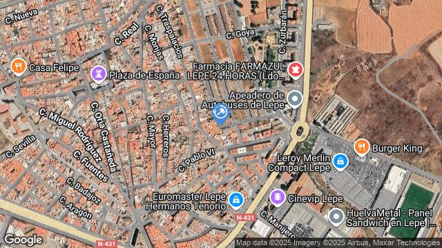 Ubicación de la subastas Subasta de vivienda en LEPE