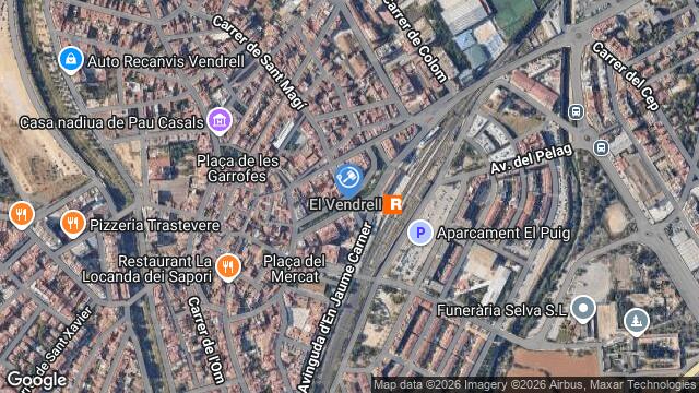 Ubicación de la subastas Subasta de local comercial en EL VENDRELL