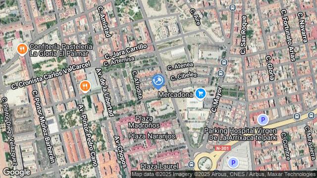 Ubicación de la subastas Subasta de garaje en Murcia