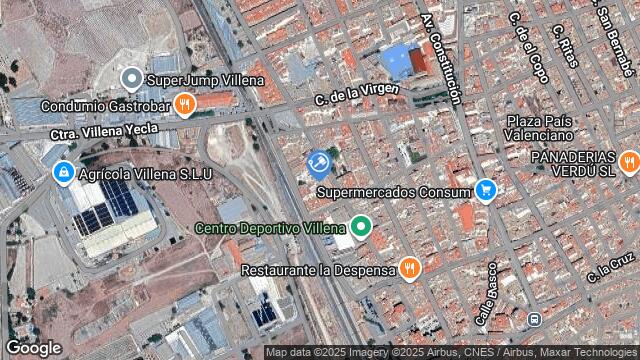 Ubicación de la subastas Subasta de local comercial en VILLENA