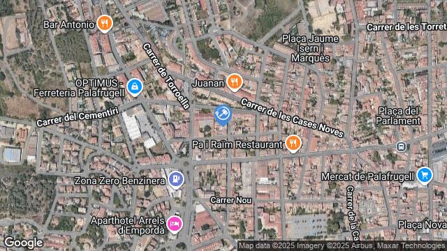 Ubicación de la subastas Subasta de trastero en Palafrugell