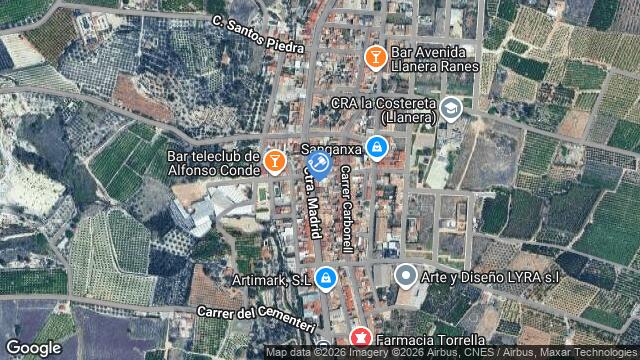 Ubicación de la subastas Subasta de finca 255 paraje fondo  ( llanera de ranes - valencia) en VALENCIA