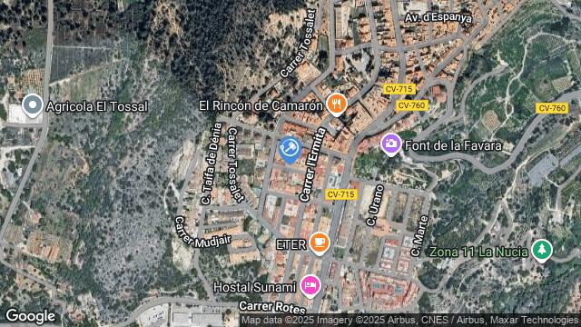 Ubicación de la subastas Subasta de garaje en LA NUCIA