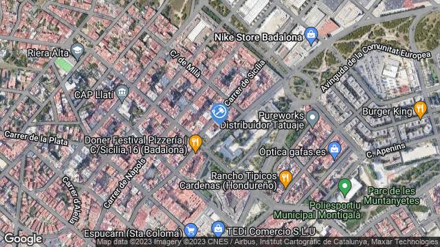 Ubicación de la subastas Subasta de local comercial en Badalona