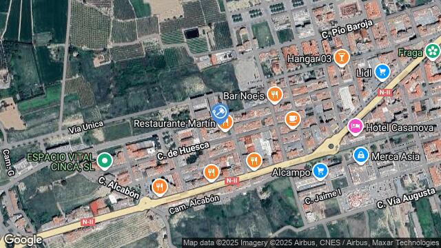 Ubicación de la subastas Subasta de garaje en Fraga