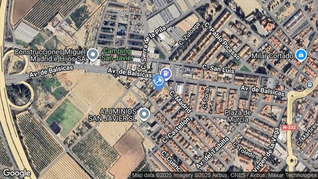 Ubicación de la subastas Subasta de garaje en San Javier