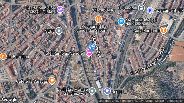 Ubicación de la subastas Subasta de garaje en El Vendrell