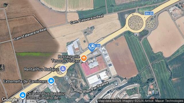 Ubicación de la subastas Subasta de nave industrial en BADAJOZ