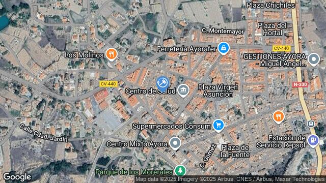 Ubicación de la subastas Subasta de vivienda en AYORA