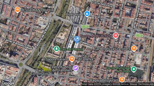 Ubicación de la subastas Subasta de cl ponent ( granollers) en GRANOLLERS