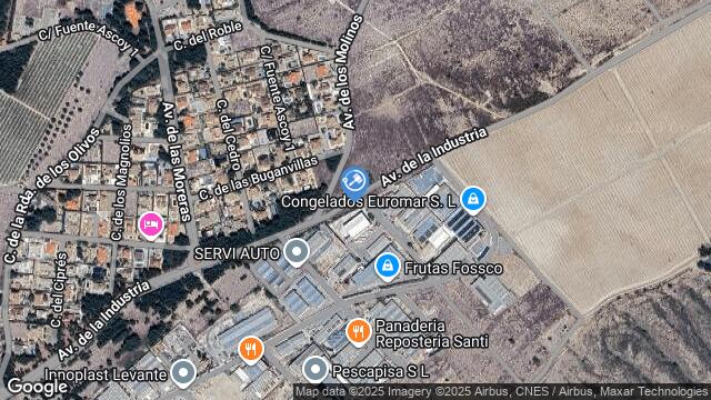 Ubicación de la subastas Subasta de nave industrial en Cieza