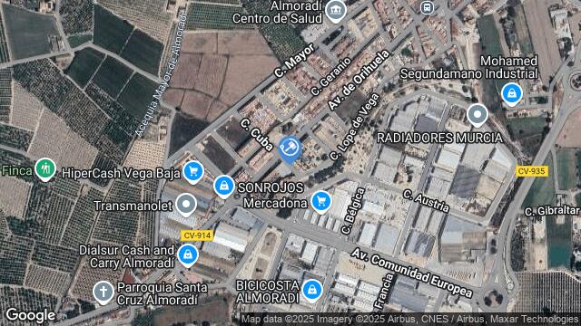 Ubicación de la subastas Subasta de vivienda en ALMORADI