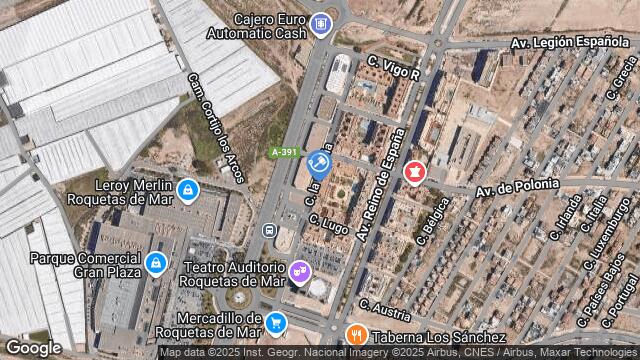 Ubicación de la subastas Subasta de garaje en ROQUETAS DE MAR