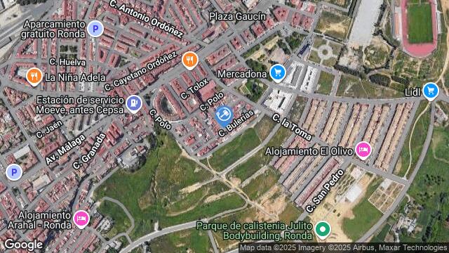 Ubicación de la subastas Subasta de cl soleares en Málaga