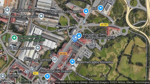 Ubicación de la subastas Subasta de cl rio ibias ( siero) en SIERO