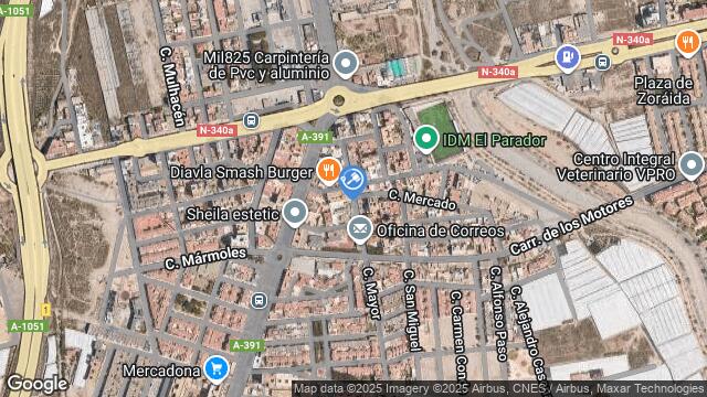 Ubicación de la subastas Subasta de vivienda en Roquetas de Mar