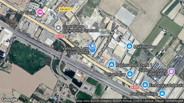Ubicación de la subastas Subasta de 5376 paraje solana  ( chimeneas - granada) en GRANADA