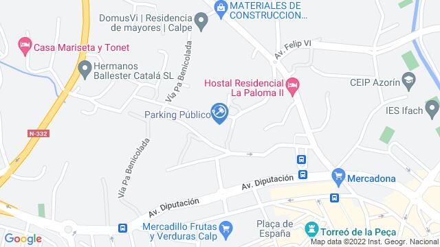 Ubicación de la subastas Subasta de vivienda en Calpe