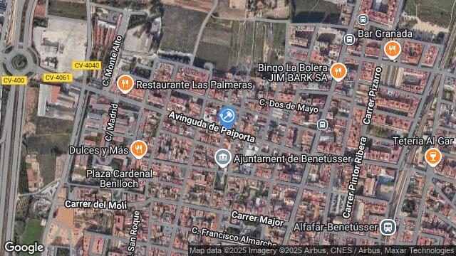 Ubicación de la subastas Subasta de garaje en BENETUSSER