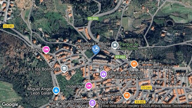 Ubicación de la subastas Subasta de finca rústica en JARAIZ DE LA VERA