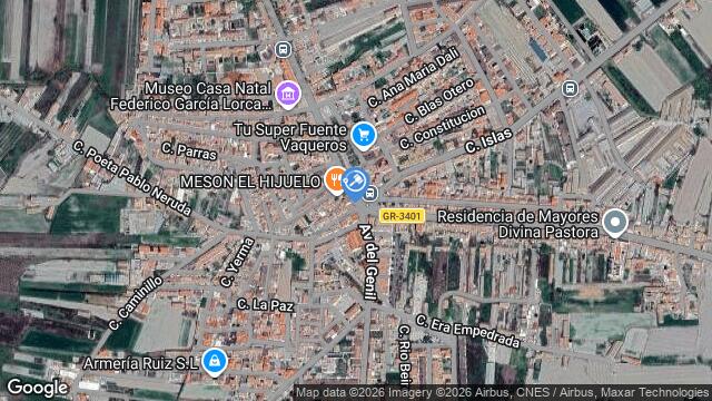 Ubicación de la subastas Subasta de pagos tesorillo y rasillo  ( fuente vaqueros - granada) en GRANADA