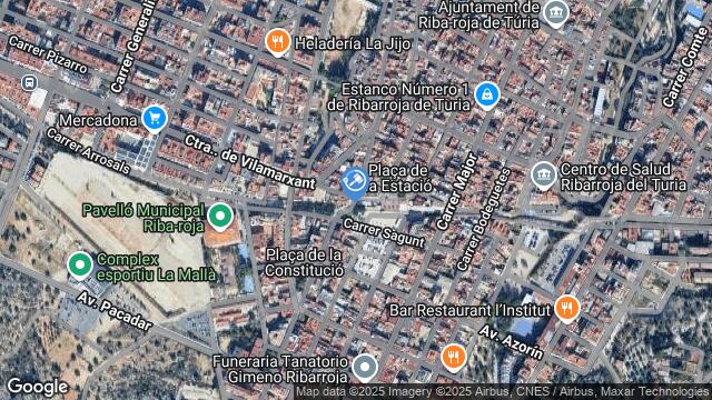 Ubicación de la subastas Subasta de venta del poyo  ( ribarroja de turia - valencia) en VALENCIA