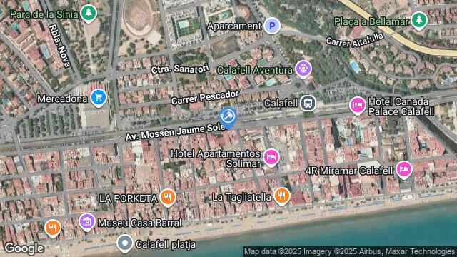 Ubicación de la subastas Subasta de garaje en Calafell