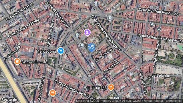 Ubicación de la subastas Subasta de garaje en Zaragoza