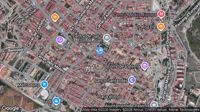 Ubicación de la subastas Subasta de finca rústica en PATERNA