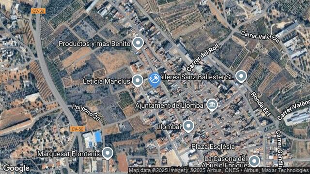 Ubicación de la subastas Subasta de solar en LLOMBAY