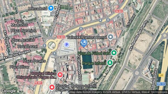 Ubicación de la subastas Subasta de cl poeta vicente medina en Murcia