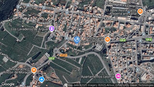 Ubicación de la subastas Subasta de garaje en Los Llanos de Aridane