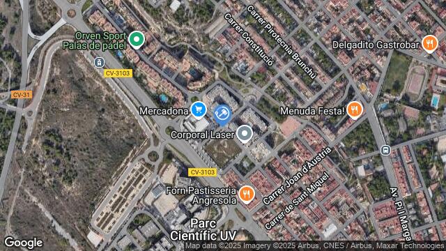 Ubicación de la subastas Subasta de garaje en PATERNA