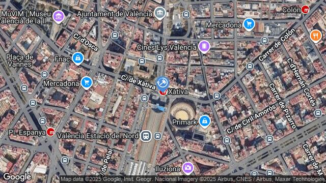 Ubicación de la subastas Subasta de finca rÚstica nº 229  ( xÀtiva - valencia) en VALENCIA