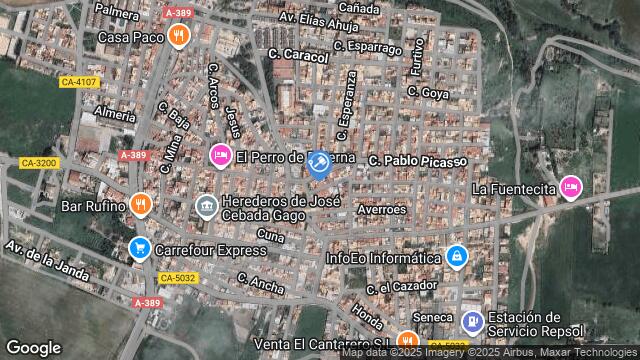 Ubicación de la subastas Subasta de cl pablo picasso ( paterna de rivera) en PATERNA DE RIVERA