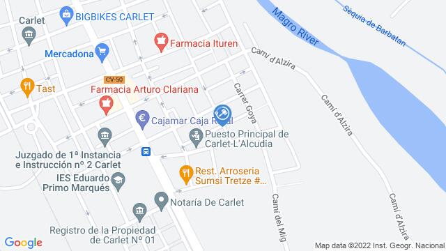 Ubicación de la subastas Subasta de garaje en carlet