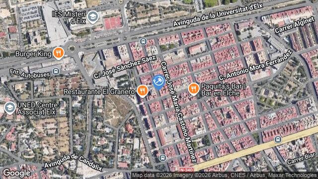 Ubicación de la subastas Subasta de vivienda en Elche/Elx