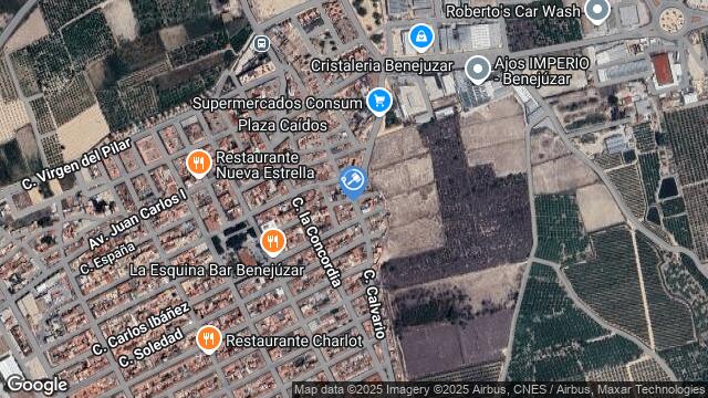 Ubicación de la subastas Subasta de vivienda en BENEJUZAR