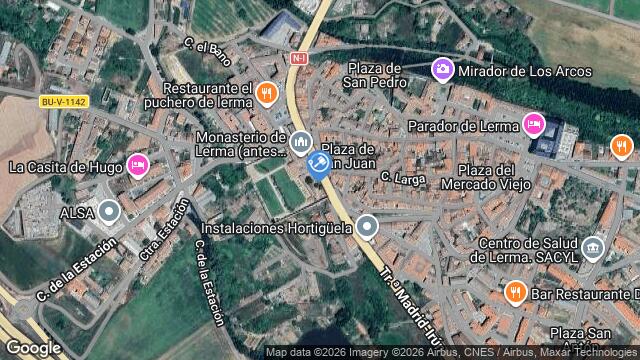 Ubicación de la subastas Subasta de garaje en LERMA