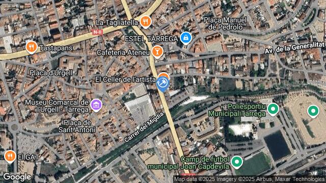Ubicación de la subastas Subasta de nave industrial en TÀRREGA